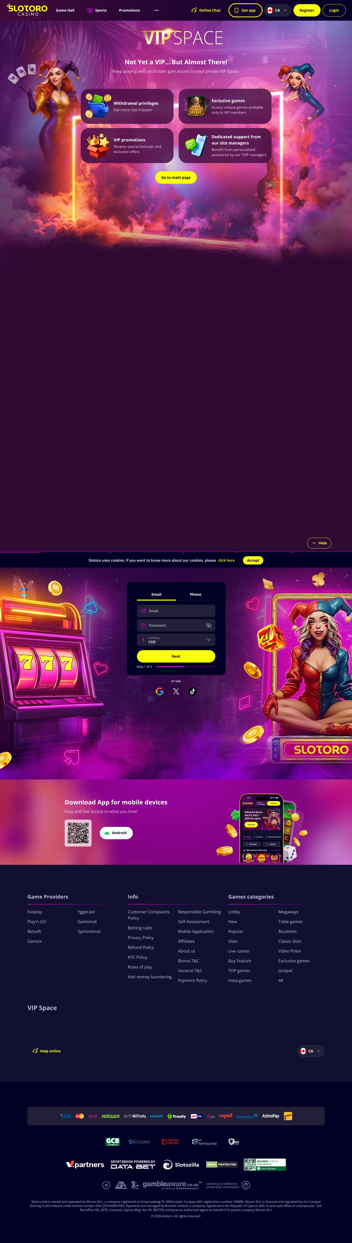 VIP rewards